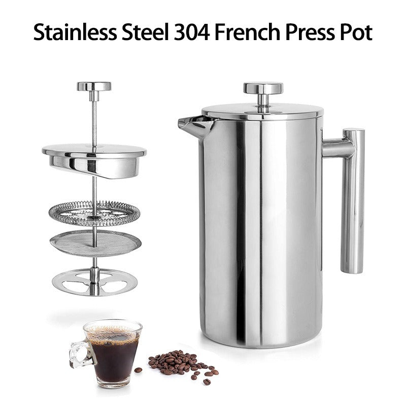 Stainless Steel French Press Coffee Pot