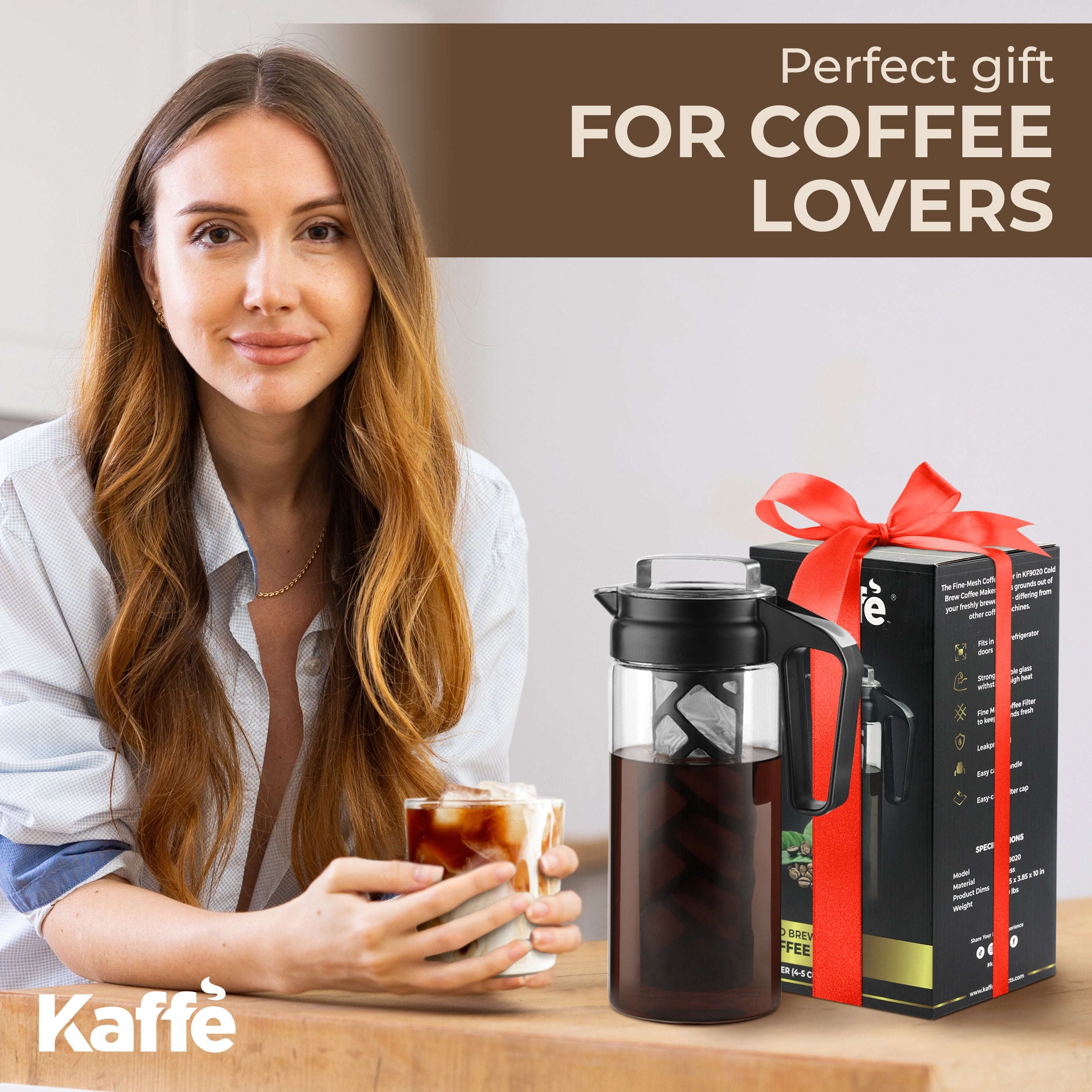 Cold Brew Coffee Maker – 44oz (KF9020)