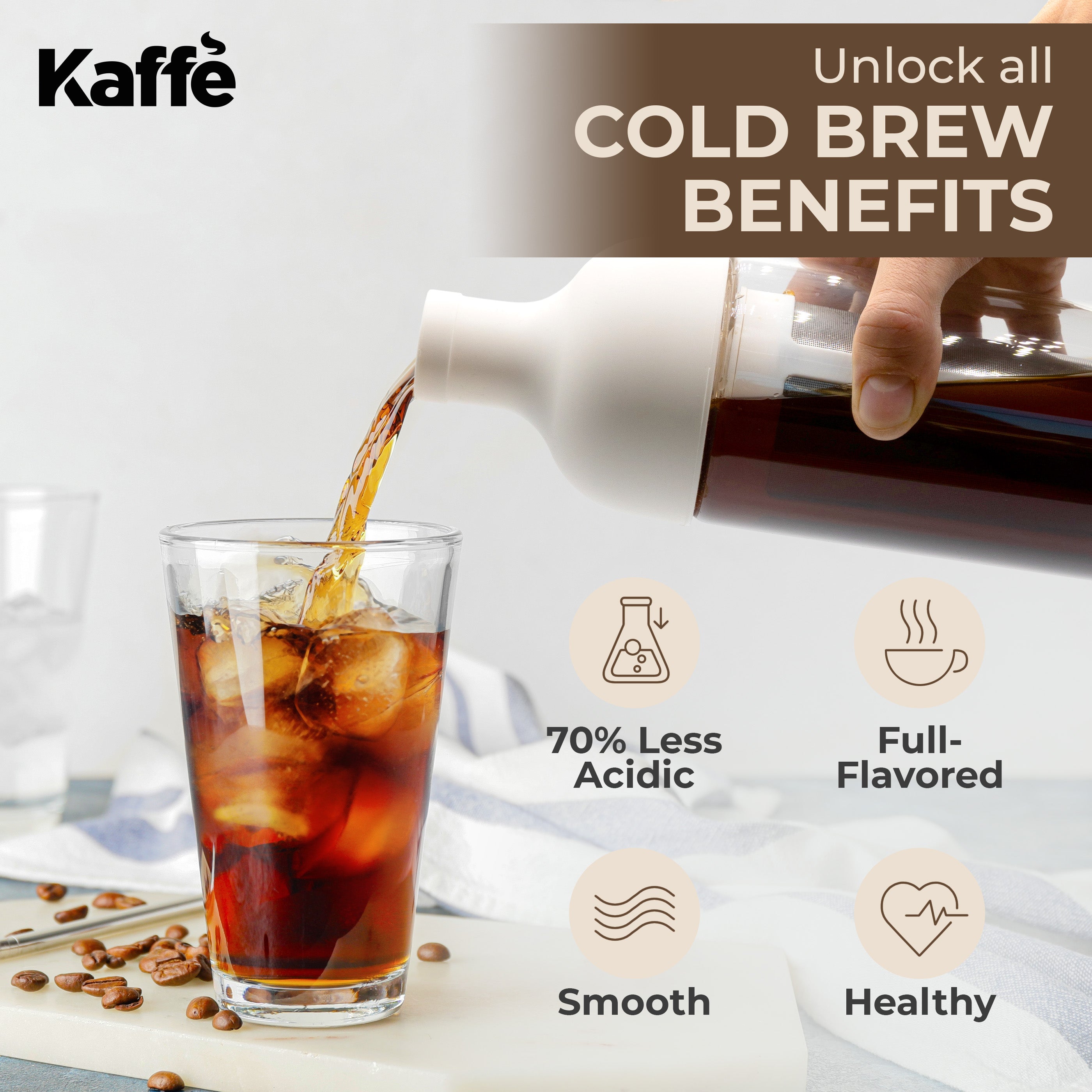 Cold Brew Coffee Maker – 34oz (KF9040)