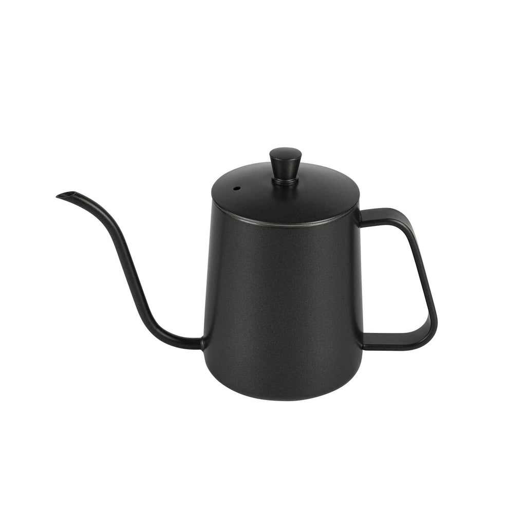 Restpresso 20 oz Black Stainless Steel Pour Over / Gooseneck Kettle - 8 3/4" x 3 1/2" x 5 1/2" - 1 count box