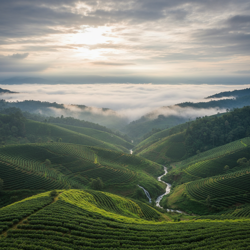Asian Plateau Blend Landscape