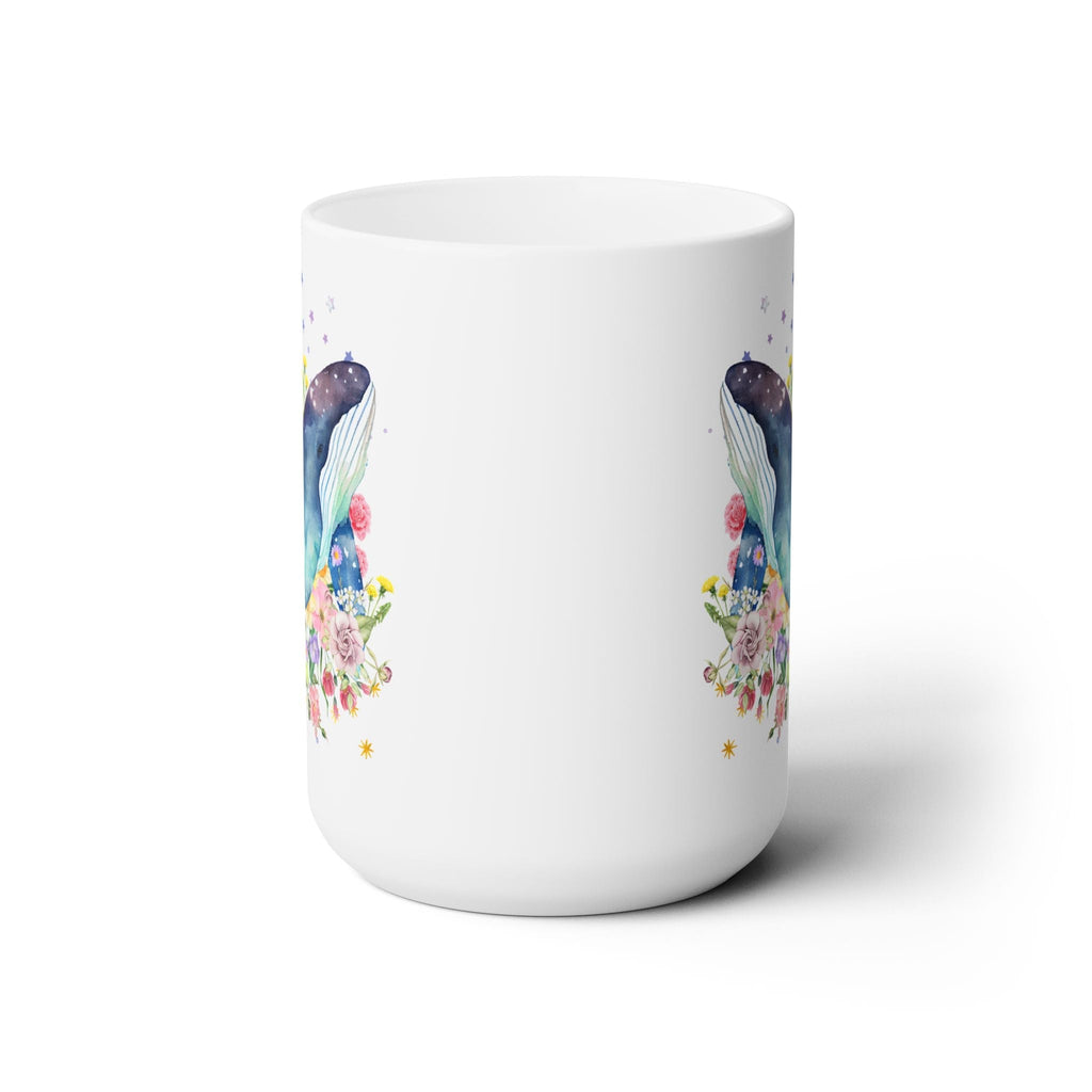 Floral Whale Coffee Mug