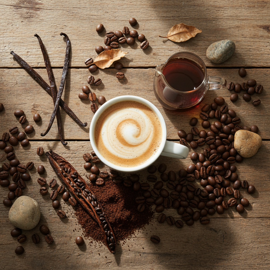 French Vanilla flat lay