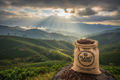 Nicaragua Coffee Landscape with Planet Coffee Bag